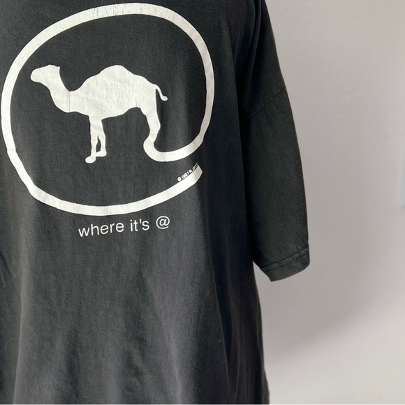 Vintage 1997 Camel Where It's At Black T-Shirt Cigarettes Tobacco 90s - Picture 9 of 10